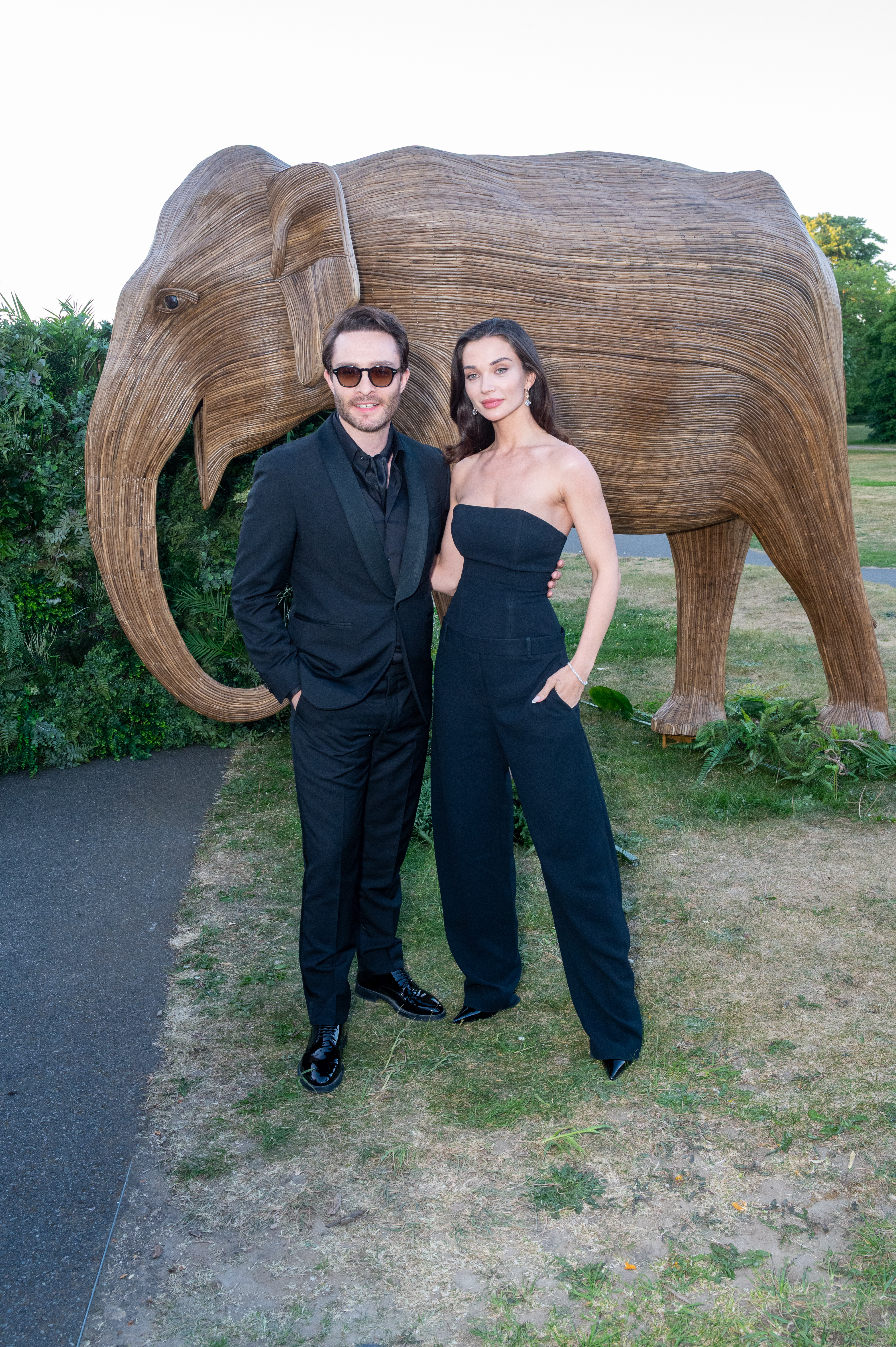 Ed Westwick and Amy Jackson